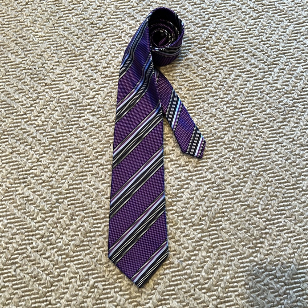 Zegna Striped Silk Tie